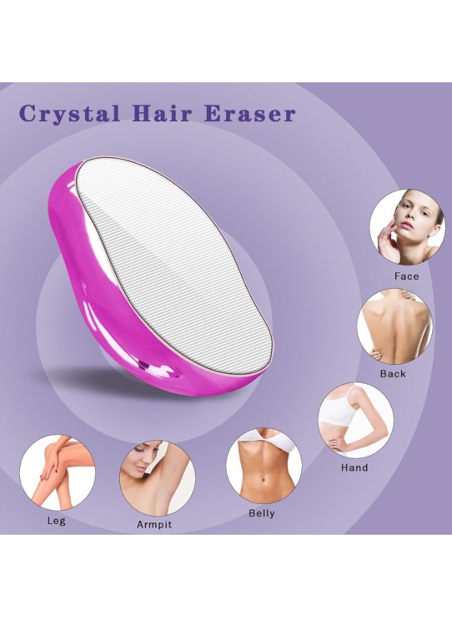 مزيل شعر كريستالي للنساء والرجال، أداة سحرية لإزالة الشعر غير المؤلمة، قابلة لإعادة الاستخدام، لإزالة الشعر من الظهر والذراعين والساقين (لون الخزامى). - Image 2